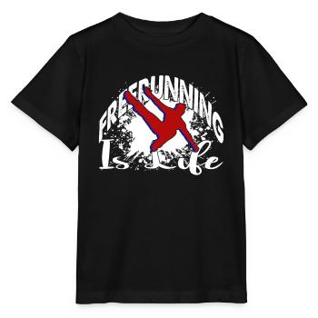 Parkour Freerunning Is Life - Stanley/Stella MINI CREATOR Kids’ T-Shirt - black - Front - Mikhail (115cm)