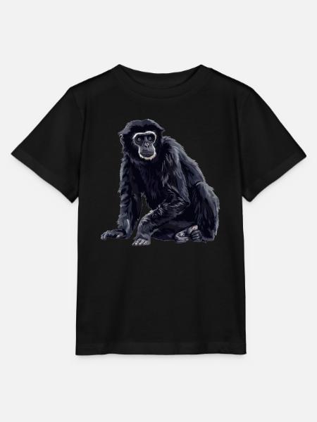 Gibbons Gibbon - Stanley/Stella Kinder T-Shirt MINI CREATOR  - Schwarz