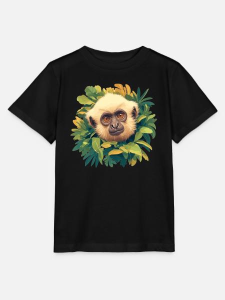Gibbons Gibbon - Stanley/Stella Kinder T-Shirt MINI CREATOR  - Schwarz