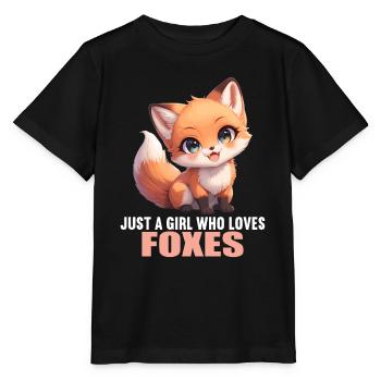Foxes Fox - Stanley/Stella MINI CREATOR Kids’ T-Shirt - black - Front - Mikhail (115cm)