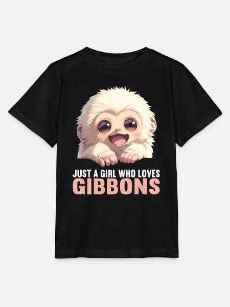 Gibbons Gibbon - Stanley/Stella Kinder T-Shirt MINI CREATOR - Schwarz