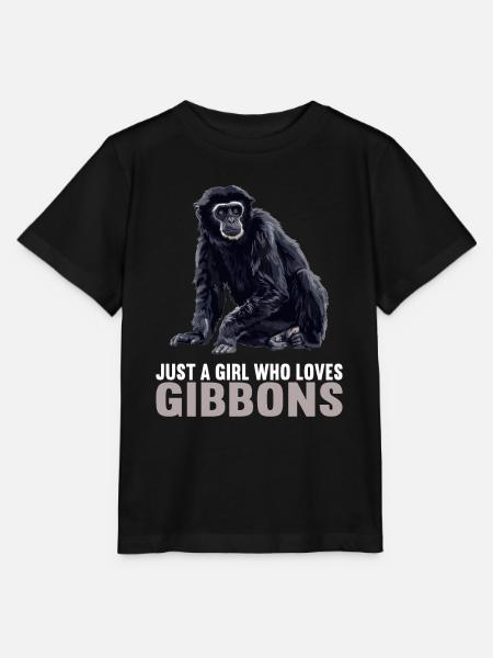 Gibbons Gibbon - Stanley/Stella Kinder T-Shirt MINI CREATOR  - Schwarz