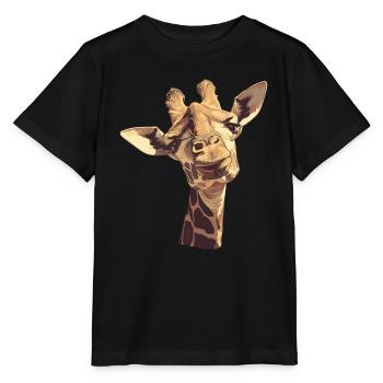 Giraffes Giraffe - Stanley/Stella MINI CREATOR Kids’ T-Shirt - black - Front - Mikhail (115cm)