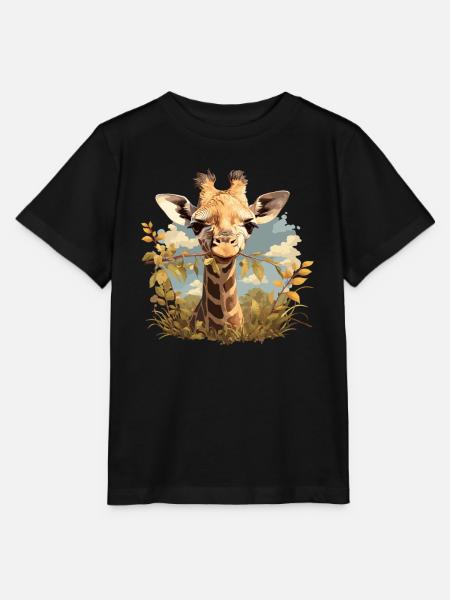 Giraffen Giraffe - Stanley/Stella Kinder T-Shirt MINI CREATOR  - Schwarz