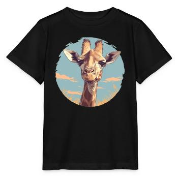 Giraffes Giraffe - Stanley/Stella MINI CREATOR Kids’ T-Shirt - black - Front - Mikhail (115cm)