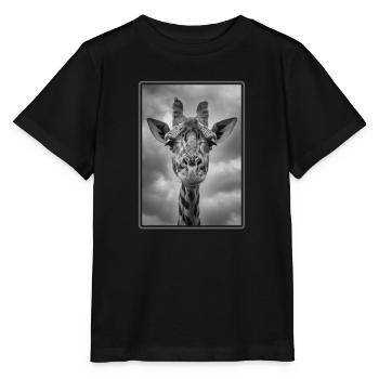 Giraffes Giraffe - Stanley/Stella MINI CREATOR Kids’ T-Shirt - black - Front - Mikhail (115cm)