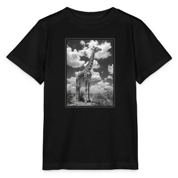 Giraffes Giraffe - Stanley/Stella MINI CREATOR Kids’ T-Shirt - black - Front - Mikhail (115cm)