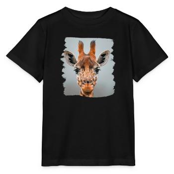 Giraffes Giraffe - Stanley/Stella MINI CREATOR Kids’ T-Shirt - black - Front - Mikhail (115cm)