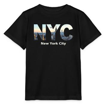 New York – Horizon de New York New York - T-shirt bio MINI CREATOR Stanley/Stella Enfant - noir - Devant - Mikhail (115cm)