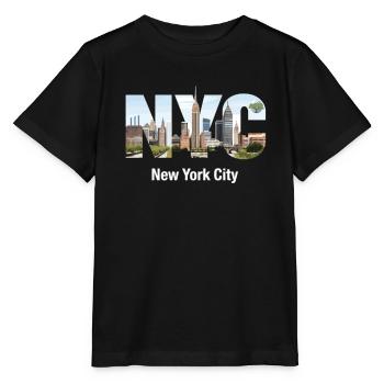 New York – Horizon de New York New York - T-shirt bio MINI CREATOR Stanley/Stella Enfant - noir - Devant - Mikhail (115cm)