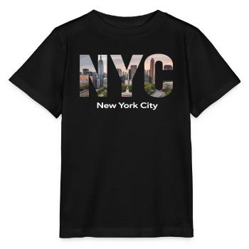 New York – Horizon de New York New York - T-shirt bio MINI CREATOR Stanley/Stella Enfant - noir - Devant - Mikhail (115cm)