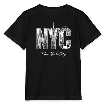 New York – Horizon de New York New York - T-shirt bio MINI CREATOR Stanley/Stella Enfant - noir - Devant - Mikhail (115cm)