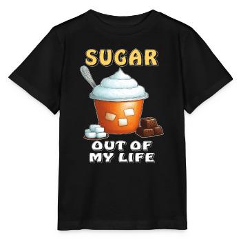 SUGAR OUT OF MY LIFE - Stanley/Stella Kinder T-Shirt MINI CREATOR  - Schwarz - Vorne - Mikhail (115cm)