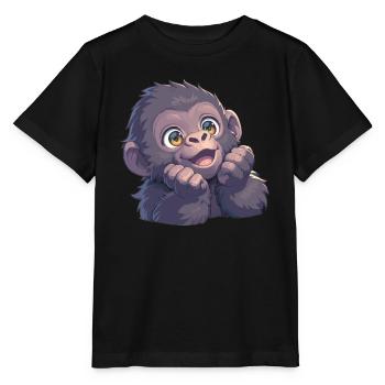 Gorillas Gorilla - Stanley/Stella MINI CREATOR Kids’ T-Shirt - black - Front - Mikhail (115cm)