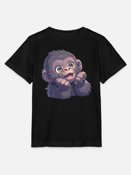 Gorillas Gorilla - Stanley/Stella Kinder T-Shirt MINI CREATOR  - Schwarz
