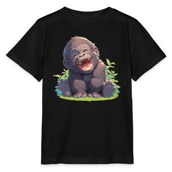 Gorillas Gorilla - Stanley/Stella MINI CREATOR Kids’ T-Shirt - black - Front - Mikhail (115cm)