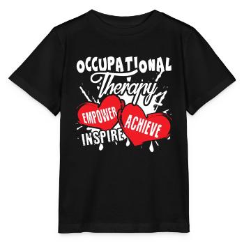Occupational Therapy Empower Achieve inspire - Stanley/Stella MINI CREATOR Kids’ T-Shirt - black - Front - Mikhail (115cm)