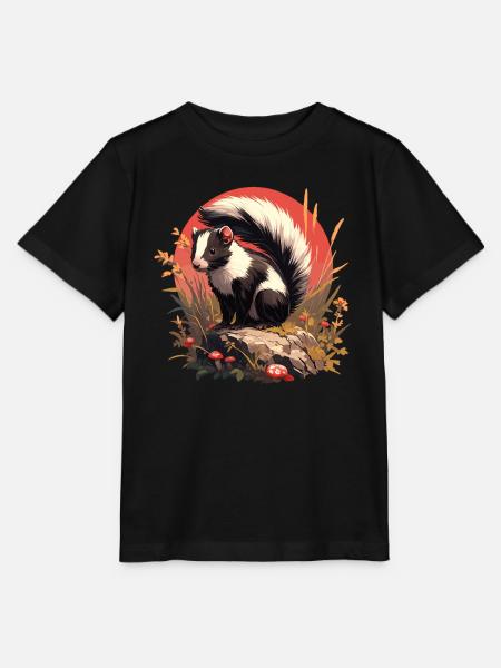 Stinktiere Stinktier - Stanley/Stella Kinder T-Shirt MINI CREATOR - Schwarz