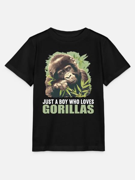 Gorillas Gorilla - Stanley/Stella Kinder T-Shirt MINI CREATOR  - Schwarz