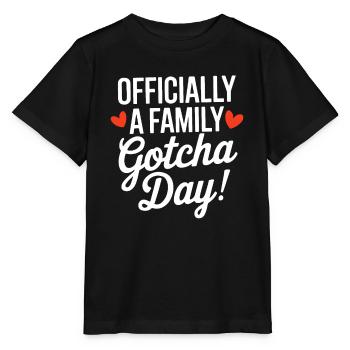 Offiziell ein Family Gotcha Day Foster Adoptive - Stanley/Stella Kinder T-Shirt MINI CREATOR  - Schwarz - Vorne - Mikhail (115cm)