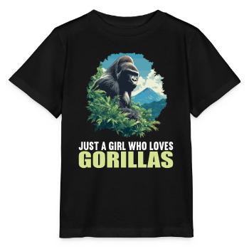 Gorillas Gorilla - Stanley/Stella MINI CREATOR Kids’ T-Shirt - black - Front - Mikhail (115cm)
