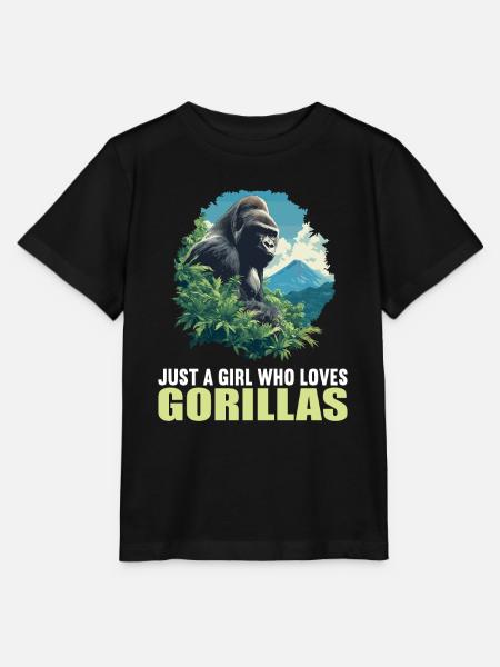 Gorillas Gorilla - Stanley/Stella Kinder T-Shirt MINI CREATOR - Schwarz