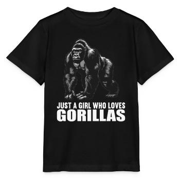 Gorillas Gorilla - Stanley/Stella MINI CREATOR Kids’ T-Shirt - black - Front - Mikhail (115cm)