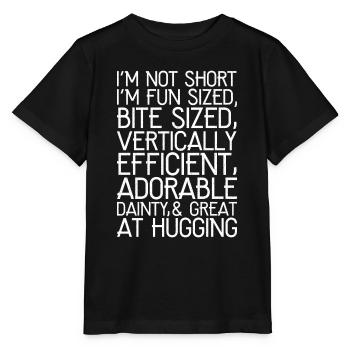 Je ne suis pas petite, je suis une chemise amusante de taille amusante - T-shirt bio MINI CREATOR Stanley/Stella Enfant - noir - Devant - Mikhail (115cm)