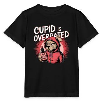 Célibataire Saint-Valentin Amour Cupidon Drôle Dicton - T-shirt bio MINI CREATOR Stanley/Stella Enfant - noir - Devant - Mikhail (115cm)