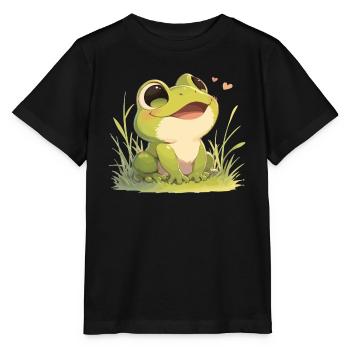 Frog Frogs - Stanley/Stella MINI CREATOR Kids’ T-Shirt - black - Front - Mikhail (115cm)