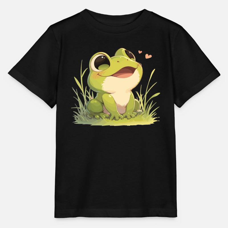 Frosch Frösche - Stanley/Stella Kinder T-Shirt MINI CREATOR  - Schwarz