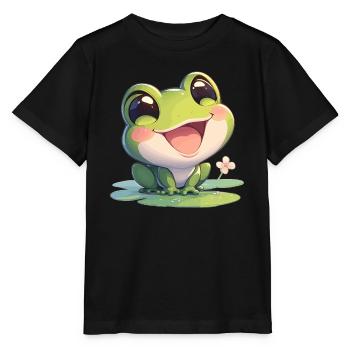 Frog Frogs - Stanley/Stella MINI CREATOR Kids’ T-Shirt - black - Front - Mikhail (115cm)