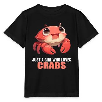 Krabbe Krabben - Stanley/Stella Kinder T-Shirt MINI CREATOR  - Schwarz - Vorne - Mikhail (115cm)