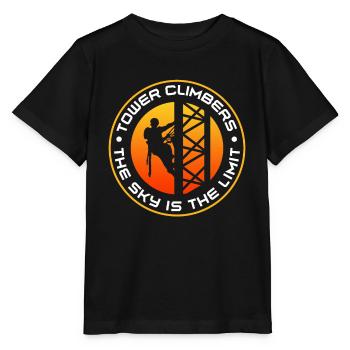 Tower Climbers The Sky Is The Limit Cell Tower - T-shirt bio MINI CREATOR Stanley/Stella Enfant - noir - Devant - Mikhail (115cm)