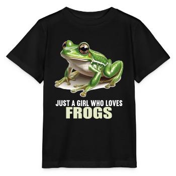 Frog Frogs - Stanley/Stella MINI CREATOR Kids’ T-Shirt - black - Front - Mikhail (115cm)