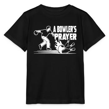Bowling Bowler's Prayer - Stanley/Stella MINI CREATOR Kids’ T-Shirt - black - Front - Mikhail (115cm)