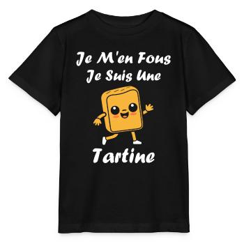 Tartine - T-shirt bio MINI CREATOR Stanley/Stella Enfant - noir - Devant - Mikhail (115cm)