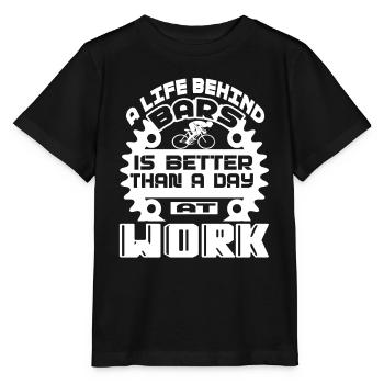 Bicycle Bicycle A Life Behind Bars - Stanley/Stella MINI CREATOR Kids’ T-Shirt - black - Front - Mikhail (115cm)