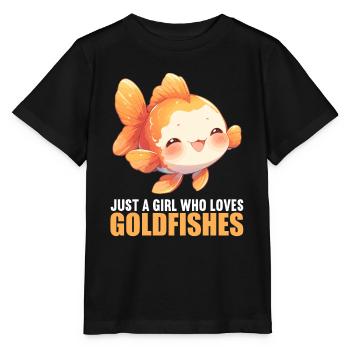 poisson rouge - T-shirt bio MINI CREATOR Stanley/Stella Enfant - noir - Devant - Mikhail (115cm)