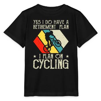 Je prévois de faire du vélo - T-shirt bio MINI CREATOR Stanley/Stella Enfant - noir - Devant - Mikhail (115cm)