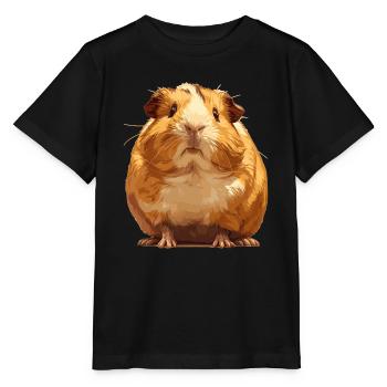 Meerschweinchen - Stanley/Stella Kinder T-Shirt MINI CREATOR  - Schwarz - Vorne - Mikhail (115cm)