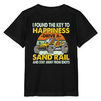 Key to happiness: ride a sand rail and - Stanley/Stella MINI CREATOR Kids’ T-Shirt - black - Front - Mikhail (115cm)