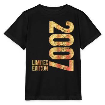 18ème anniversaire garçon cadeau édition limitée 2007 - T-shirt bio MINI CREATOR Stanley/Stella Enfant - noir - Devant - Mikhail (115cm)