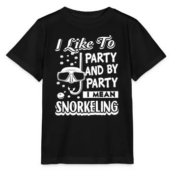 Snorkeling I Like To Snorkeling - Stanley/Stella MINI CREATOR Kids’ T-Shirt - black - Front - Mikhail (115cm)