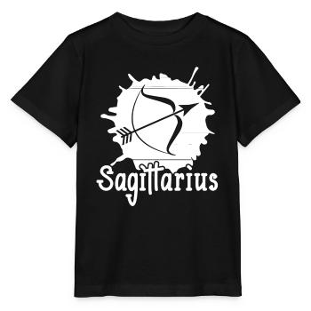 Sagittarius Sagittarius Zodiac Star - Stanley/Stella MINI CREATOR Kids’ T-Shirt - black - Front - Mikhail (115cm)