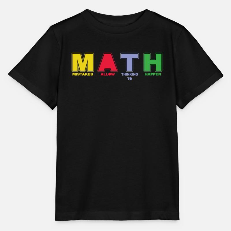 Pi Day MATH Mistakes Allow Thinking Happen - Stanley/Stella Kinder T-Shirt MINI CREATOR  - Schwarz