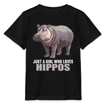 Hippopotame Hippopotame - T-shirt bio MINI CREATOR Stanley/Stella Enfant - noir - Devant - Mikhail (115cm)