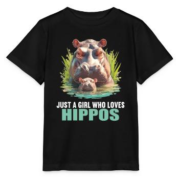 Hippopotame Hippopotame - T-shirt bio MINI CREATOR Stanley/Stella Enfant - noir - Devant - Mikhail (115cm)