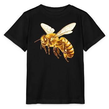 Bees Bee - Stanley/Stella MINI CREATOR Kids’ T-Shirt - black - Front - Mikhail (115cm)
