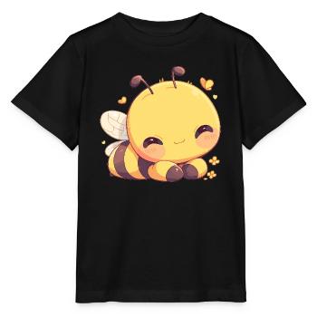 Bienen Biene - Stanley/Stella Kinder T-Shirt MINI CREATOR  - Schwarz - Vorne - Mikhail (115cm)